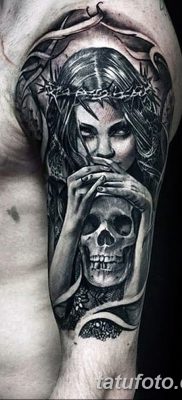 снимка на татуировката ангел на смъртта от 28.10.2017 г. №054 - татуировка на ангел смърт -