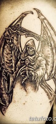 снимка на татуировката ангел на смъртта от 28.10.2017 г. №058 - татуировка на ангел смърт -