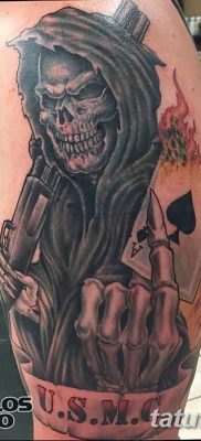 снимка на татуировката ангел на смъртта от 28.10.2017 г. №064 - татуировка на ангел смърт -