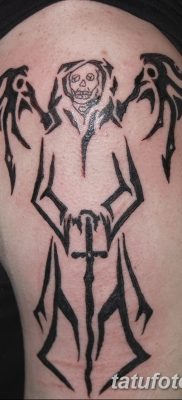 снимка на татуировката ангел на смъртта от 28.10.2017 г. №068 - татуировка на ангел смърт -