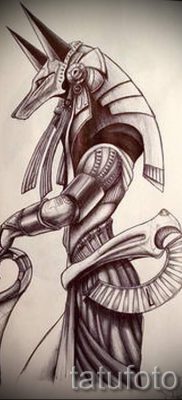 татуировката бог Анубис - татуировка снимка за статия за важността на 1