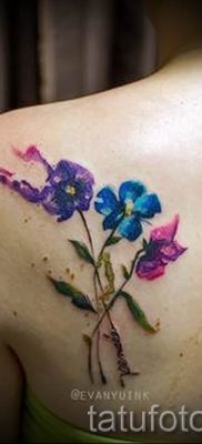 Fotografija tetovaže maćuhice za članak o značenju tetovaže - tatufoto.ru - 3