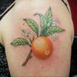 مثال على رسم وشم باللون البرتقالي 12.12.2020 №1028-وشم برتقالي-