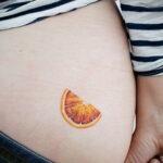 مثال على رسم وشم باللون البرتقالي 12.12.2020 №1057-وشم برتقالي-
