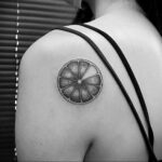 مثال على رسم وشم باللون البرتقالي 12.12.2020 №1059-وشم برتقالي-