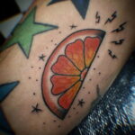 مثال على رسم وشم باللون البرتقالي 12.12.2020 №1065-وشم برتقالي-