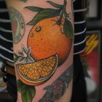 مثال على رسم وشم باللون البرتقالي 12.12.2020 №1071-وشم برتقالي-