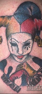 harlequin tattoo # 840 هو نسخة مثيرة للاهتمام من النمط الذي يمكن استخدامه بنجاح للتغيير والتطبيق مثل Tattoo harlequin
