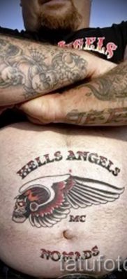 Fényképes példa egy motoros tetoválásra a jelentésről szóló cikkhez - tatufoto.ru - 159