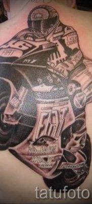 Fényképes példa egy motoros tetoválásra a jelentésről szóló cikkhez - tatufoto.ru - 154