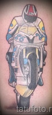 Fényképes példa egy motoros tetoválásra a jelentésről szóló cikkhez - tatufoto.ru - 147