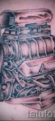 Fényképes példa egy motoros tetoválásra a jelentésről szóló cikkhez - tatufoto.ru - 136
