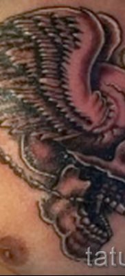 Fényképes példa egy motoros tetoválásra a jelentésről szóló cikkhez - tatufoto.ru - 130