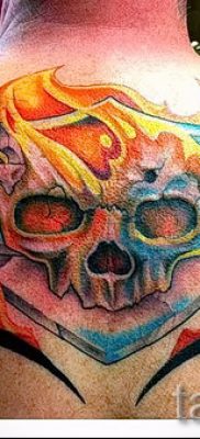 Fényképes példa egy motoros tetoválásra a jelentésről szóló cikkhez - tatufoto.ru - 116