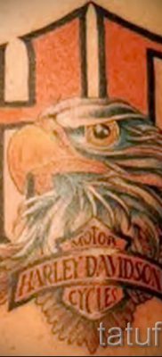 Fényképes példa egy motoros tetoválásra a jelentésről szóló cikkhez - tatufoto.ru - 114