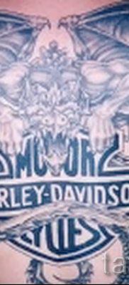Fényképes példa egy motoros tetoválásra a jelentésről szóló cikkhez - tatufoto.ru - 112