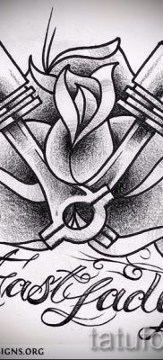 Fényképes példa egy motoros tetoválásra a jelentésről szóló cikkhez - tatufoto.ru - 109