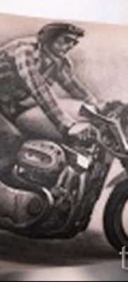 Fényképes példa egy motoros tetoválásra a jelentésről szóló cikkhez - tatufoto.ru - 98
