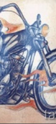 Fényképes példa egy motoros tetoválásra a jelentésről szóló cikkhez - tatufoto.ru - 96