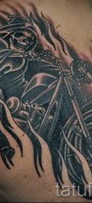 Fényképes példa egy motoros tetoválásra a jelentésről szóló cikkhez - tatufoto.ru - 93