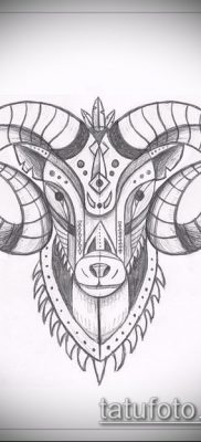 Zdjęcie tatuażu barana - 22052017 - przykład - 020 Tatuaż barana