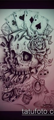 fotografija nereda tetovaža (značenje) - primjer zanimljivog crteža tetovaže - 022