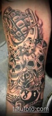 fotografija nereda tetovaža (značenje) - primjer zanimljivog crteža tetovaže - 004