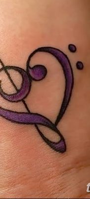 treble clef tattoo New 25 best Trebal Bass Clef Heart Tattoo ima