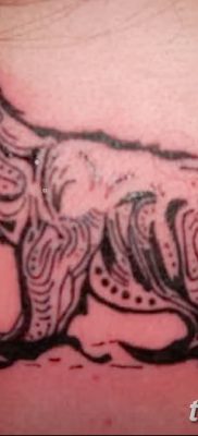 fotó egy jegesmedve tetoválásról, kelt 2017.12.03. №124 - fehér medve tetoválás -