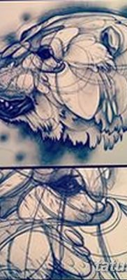 fotó egy jegesmedve tetoválásról, dátum: 2017.12.03., 006 - fehér medve tetoválás -