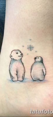 fotó egy jegesmedve tetoválásról, dátum: 2017.12.03., 008 - fehér medve tetoválás -