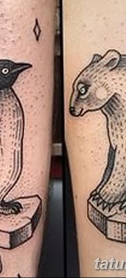 fotó egy jegesmedve tetoválásról, dátum: 2017.12.03. №010 - fehér medve tetoválás -