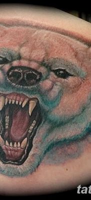 fotó egy jegesmedve tetoválásról, 2017.12.03. №012 - fehér medve tetoválás - 12323