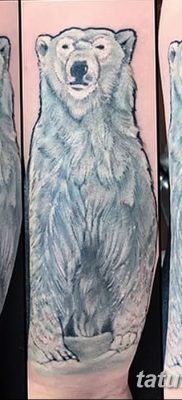 fotó egy jegesmedve tetoválásról, dátum: 2017.12.03. №020 - fehér medve tetoválás -