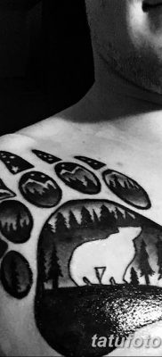 fotó egy jegesmedve tetoválásról, dátum: 2017.12.03. №024 - fehér medve tetoválás -