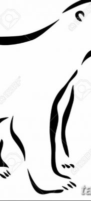 fotó egy jegesmedve tetoválásról, dátum: 2017.12.03. №031 - fehér medve tetoválás -