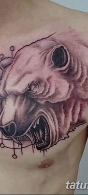 fotó egy jegesmedve tetoválásról, dátum: 2017.12.03. №032 - fehér medve tetoválás -