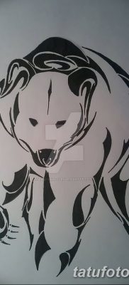 fotó egy jegesmedve tetoválásról, dátum: 2017.12.03., №039 - fehér medve tetoválás -