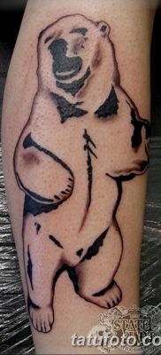 fotó egy jegesmedve tetoválásról, dátum: 2017.12.03., №072 - fehér medve tetoválás -