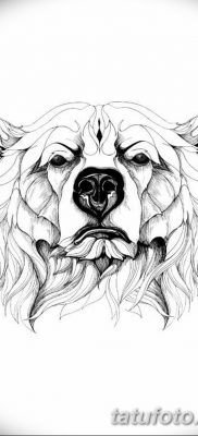 fotó egy jegesmedve tetoválásról, dátum: 2017.12.03. №079 - fehér medve tetoválás -