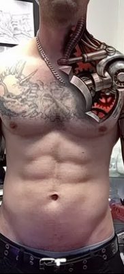 fotó a biomechanikai tetoválásról, kelt 2017. augusztus 15 -én №156 - Biomechanika tetoválás_