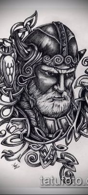 fotó egy erős férfi tetoválásról (érték) - példa rajz - 042