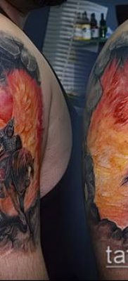 fénykép egy erős férfi tetoválásról (érték) - példa rajz - 033