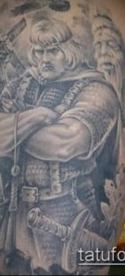 fotó egy erős férfi tetoválásról (jelentése) - példa rajz - 023