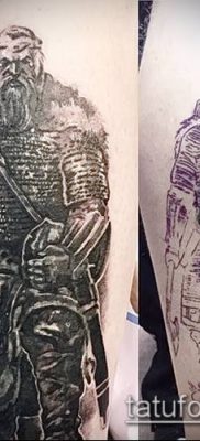fénykép egy erős férfi tetoválásról (érték) - példa rajz - 013
