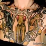 fotó egy imádkozó sáska tetoválásról, 2018. 04. 20 -án, 005 - sáska tetoválás -