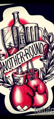 fotó tetoválás bokszkesztyű (tetoválás) (érték) - példa rajz - 051