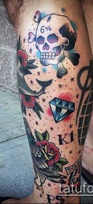 A gyémánttetoválás # 325 a minta klassz változata, amely sikeresen használható a nyakon lévő gyémánttetoválás feldolgozására és felhordására