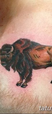 fotó egy bivaly tetoválásról, kelte: 2018.04.16., 002 - Buffalo Tattoo -