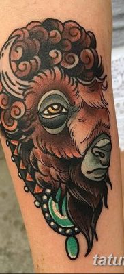 fotó egy bivaly tetoválásról, kelt 2018.04.16., 004 - Buffalo Tattoo -